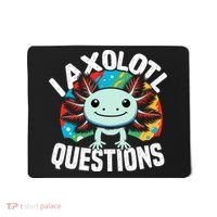 Axolotl Questions Anime Cute Kawaii Axolotl Mousepad thumb 0