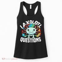 Axolotl Questions Anime Cute Kawaii Axolotl Women's Tank Top thumb 0