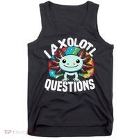 Axolotl Questions Anime Cute Kawaii Axolotl Tank Top thumb 0