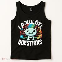 Axolotl Questions Anime Cute Kawaii Axolotl Tank Top thumb 2