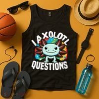Axolotl Questions Anime Cute Kawaii Axolotl Tank Top thumb 4
