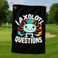 Axolotl Questions Anime Cute Kawaii Axolotl Golf Towel thumb 1