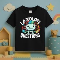 Axolotl Questions Anime Cute Kawaii Axolotl Toddler T-Shirt thumb 3