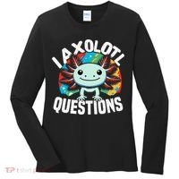 Axolotl Questions Anime Cute Kawaii Axolotl Women's Long Sleeve Shirt thumb 0