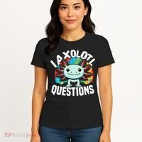 Axolotl Questions Anime Cute Kawaii Axolotl Women's T-Shirt thumb 4