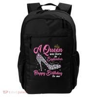 A Queens Are Born In September Birthday Girl Gift Backpack thumb 0