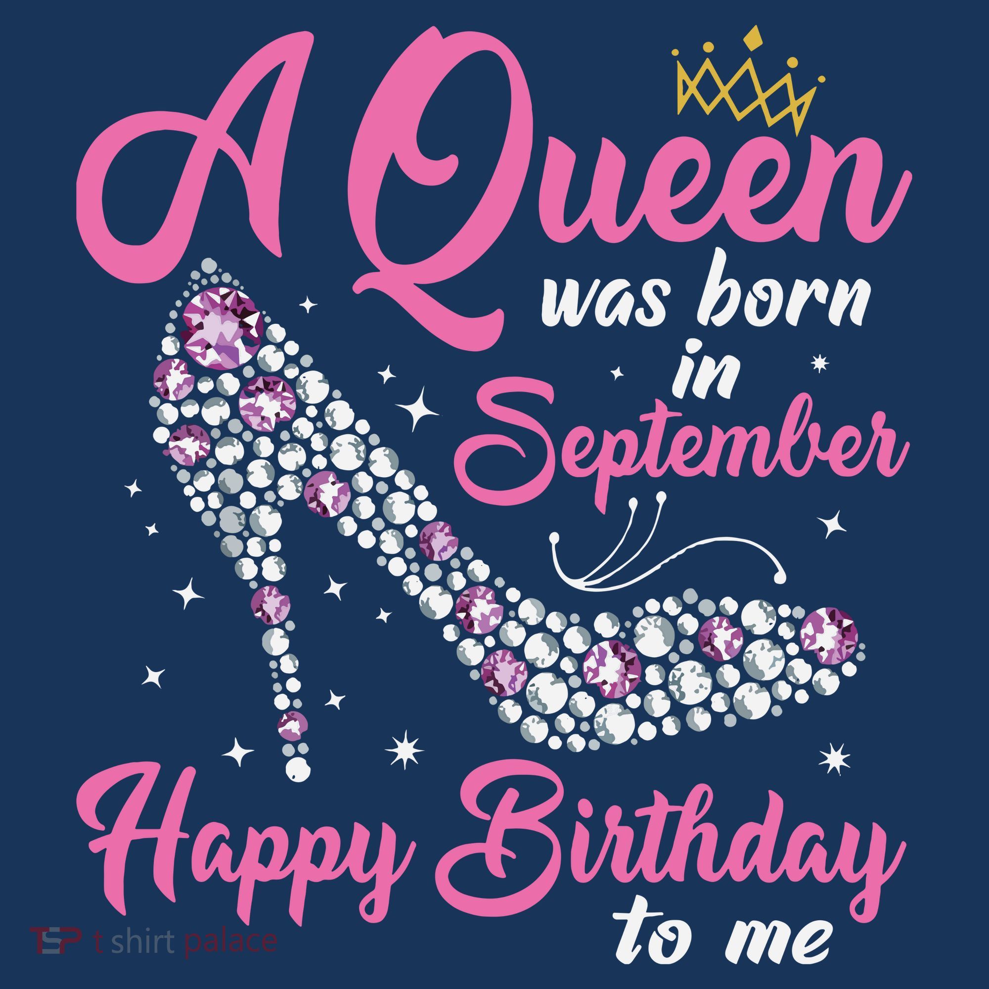 A Queens Are Born In September Birthday Girl Gift Hoodie