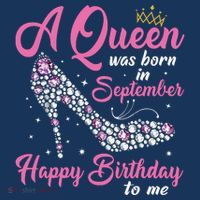 A Queens Are Born In September Birthday Girl Gift Apron thumb 3
