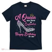 A Queens Are Born In September Birthday Girl Gift T-Shirt thumb 0