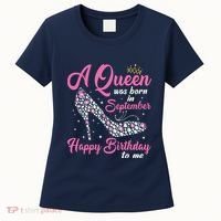 A Queens Are Born In September Birthday Girl Gift Women's T-Shirt thumb 0