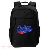 Asere Que Bola Cuban Havana Cuba Cuban Flag Baseball Backpack thumb 0