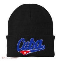 Asere Que Bola Cuban Havana Cuba Cuban Flag Baseball Beanie thumb 0