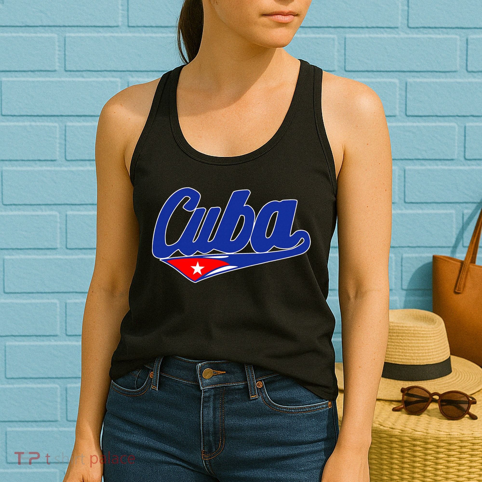 Asere Que Bola Cuban Havana Cuba Cuban Flag Baseball Women's Tank Top