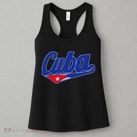 Asere Que Bola Cuban Havana Cuba Cuban Flag Baseball Women's Tank Top thumb 3