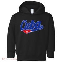 Asere Que Bola Cuban Havana Cuba Cuban Flag Baseball Toddler Hoodie thumb 0