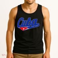 Asere Que Bola Cuban Havana Cuba Cuban Flag Baseball Tank Top thumb 3