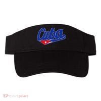 Asere Que Bola Cuban Havana Cuba Cuban Flag Baseball Visor thumb 0