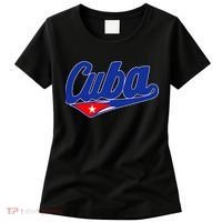 Asere Que Bola Cuban Havana Cuba Cuban Flag Baseball Women's T-Shirt thumb 0
