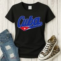 Asere Que Bola Cuban Havana Cuba Cuban Flag Baseball Women's T-Shirt thumb 3