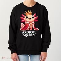 Axolotl Queen Cute Kawaii Axolotl Women's Sweatshirt thumb 0
