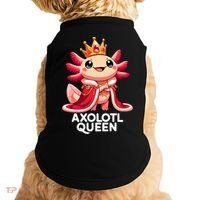 Axolotl Queen Cute Kawaii Axolotl Doggie Tank thumb 0