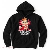 Axolotl Queen Cute Kawaii Axolotl Hoodie thumb 0