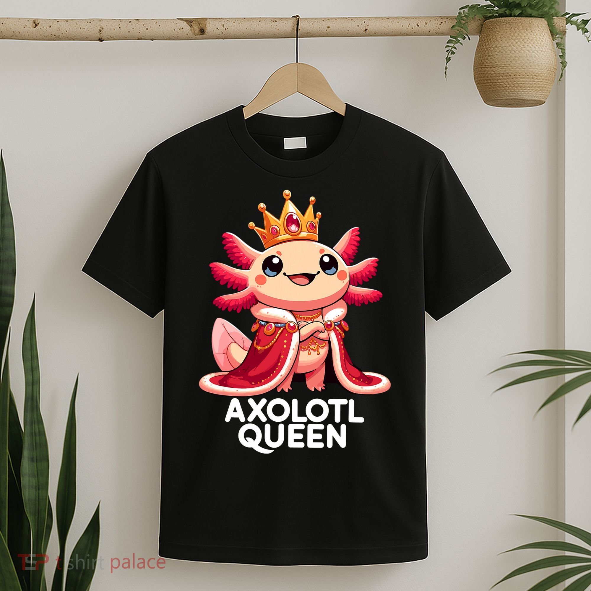 Axolotl Queen Cute Kawaii Axolotl T-Shirt