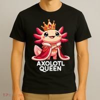 Axolotl Queen Cute Kawaii Axolotl T-Shirt thumb 3