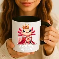 Axolotl Queen Cute Kawaii Axolotl Coffee Mug thumb 3