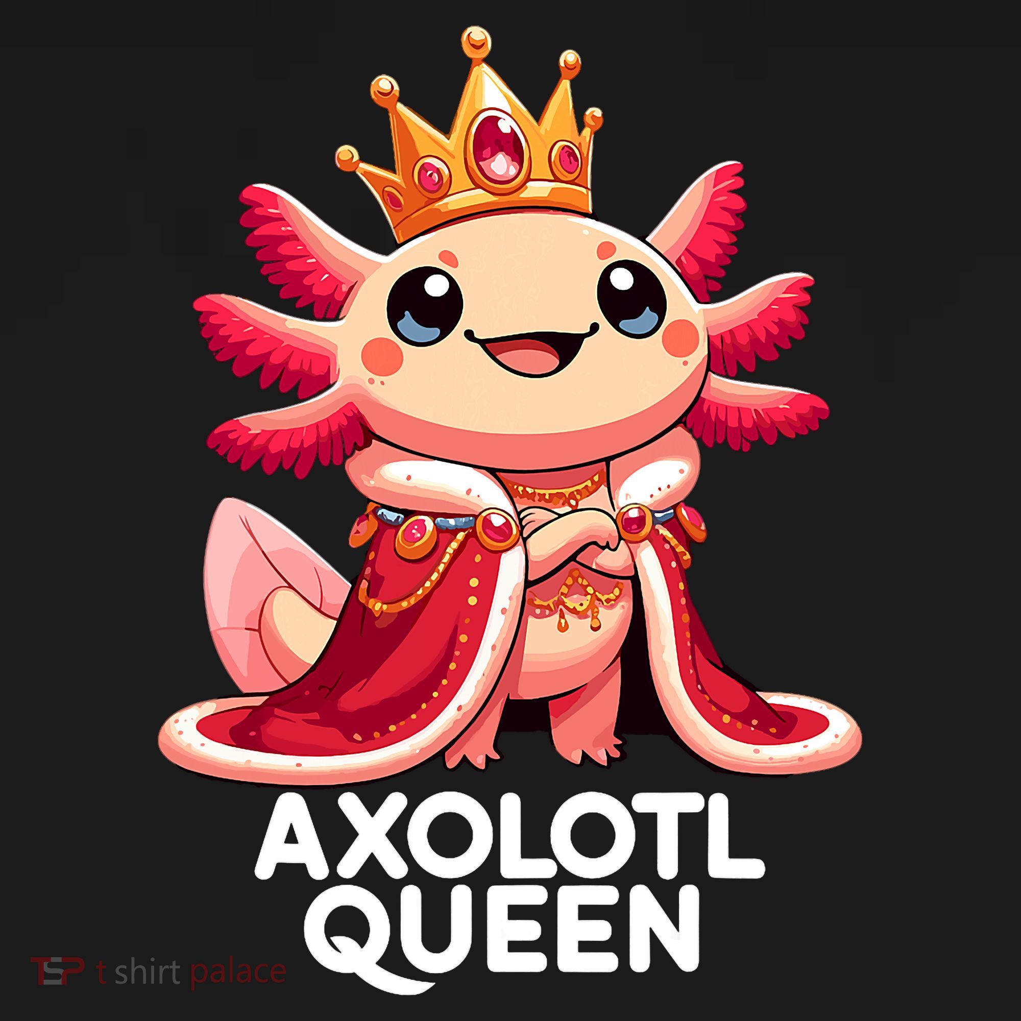 Axolotl Queen Cute Kawaii Axolotl Women's Hoodie