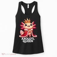 Axolotl Queen Cute Kawaii Axolotl Women's Tank Top thumb 0