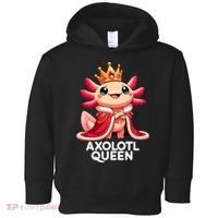 Axolotl Queen Cute Kawaii Axolotl Toddler Hoodie thumb 0