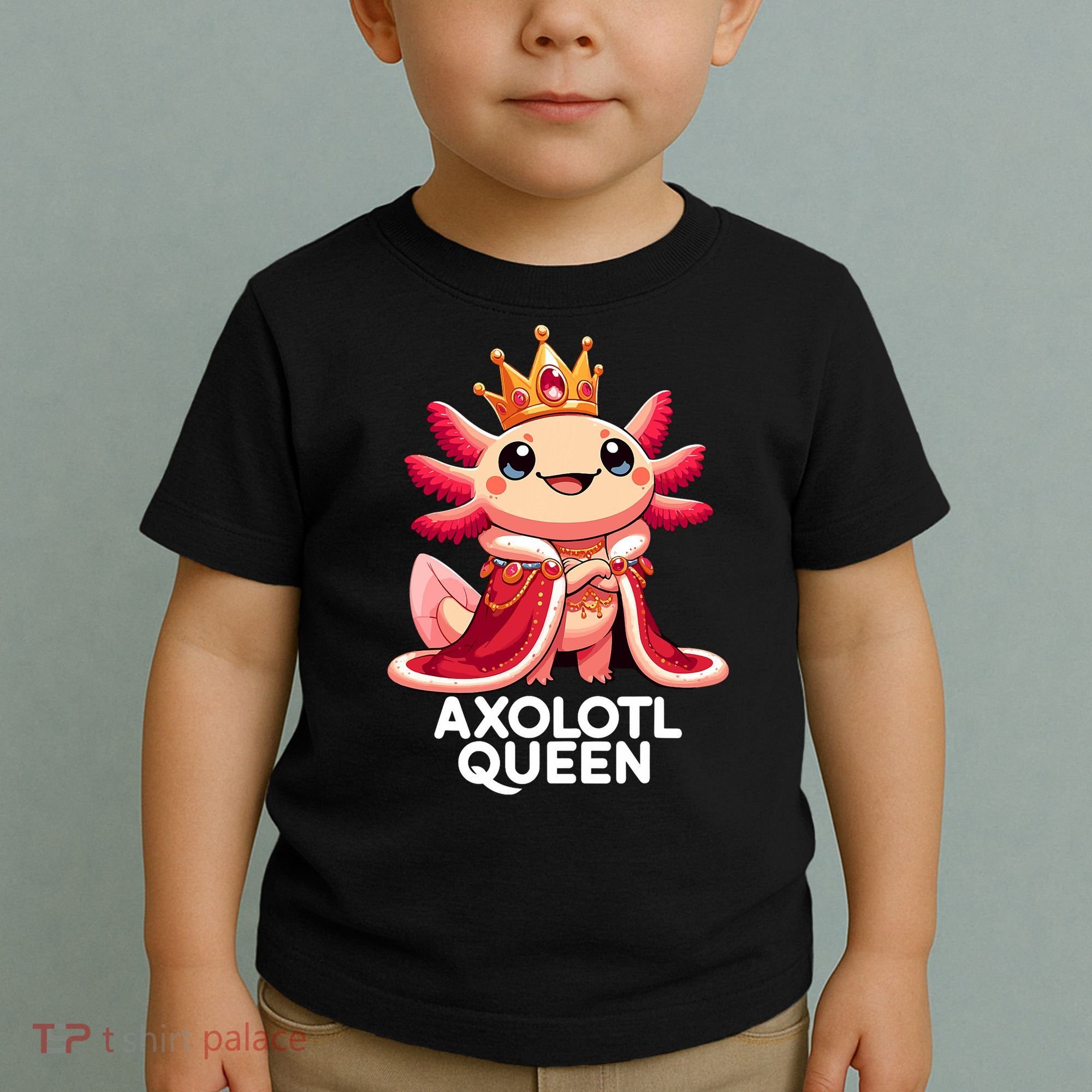 Axolotl Queen Cute Kawaii Axolotl Toddler T-Shirt