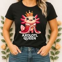 Axolotl Queen Cute Kawaii Axolotl Women's T-Shirt thumb 2