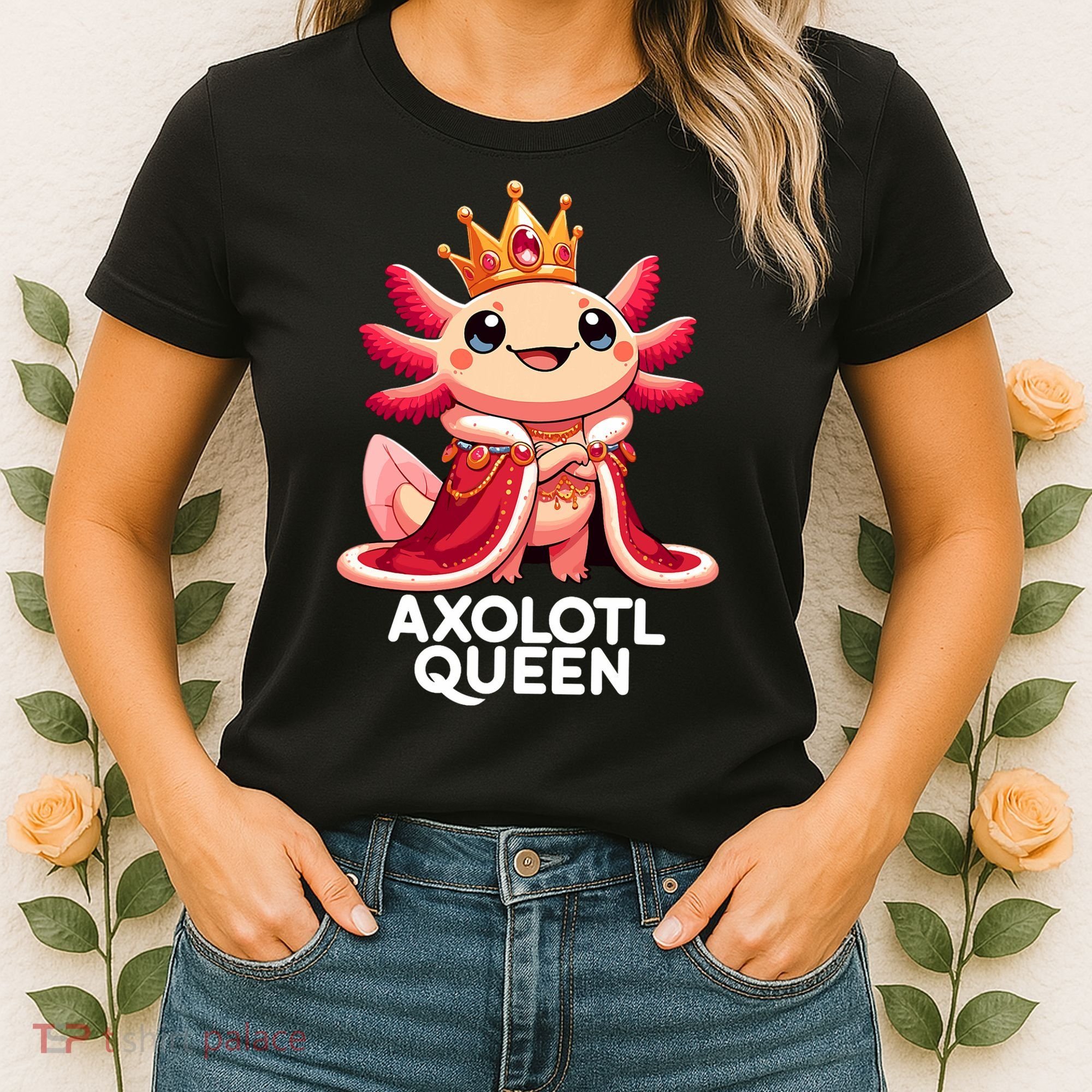 Axolotl Queen Cute Kawaii Axolotl Women's T-Shirt