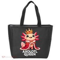 Axolotl Queen Cute Kawaii Axolotl Tote Bag thumb 0