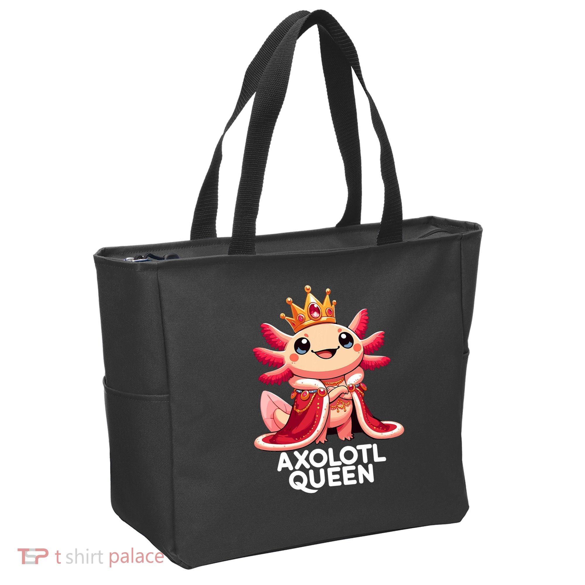 Axolotl Queen Cute Kawaii Axolotl Tote Bag
