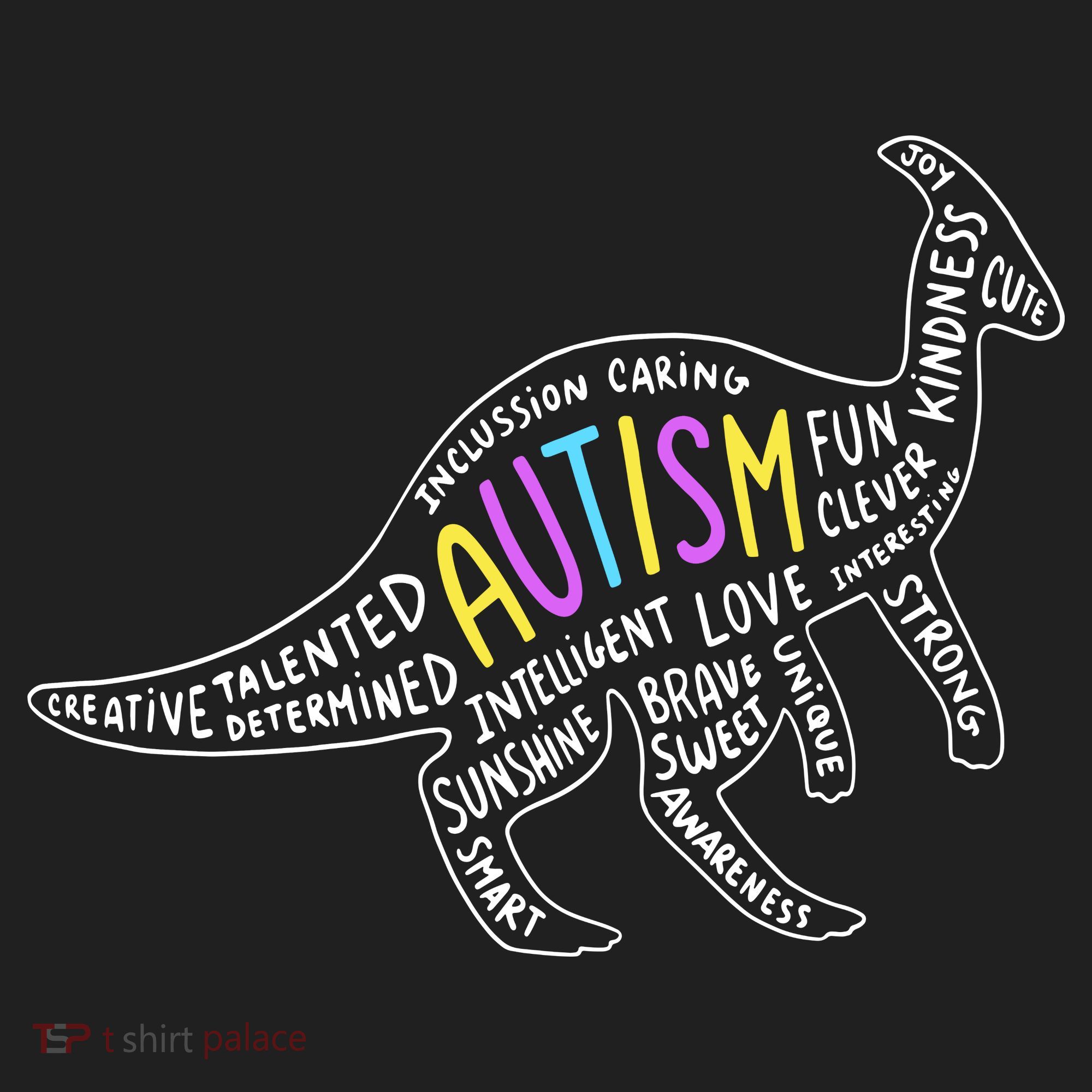 Autism Quotes Dinosaur Golf Towel