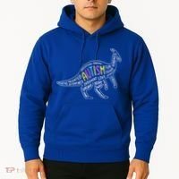 Autism Quotes Dinosaur Hoodie thumb 2