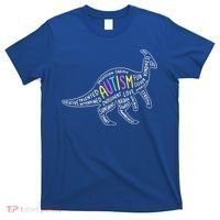 Autism Quotes Dinosaur T-Shirt thumb 0