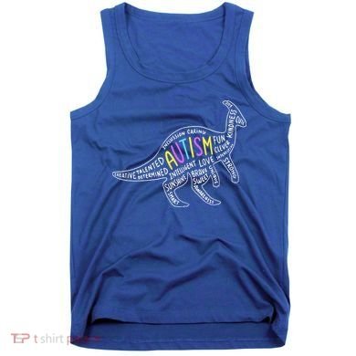 Autism Quotes Dinosaur Tank Top
