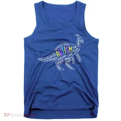 Autism Quotes Dinosaur Tank Top