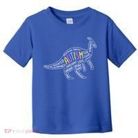 Autism Quotes Dinosaur Toddler T-Shirt thumb 0