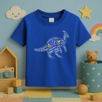 Autism Quotes Dinosaur Toddler T-Shirt thumb 3