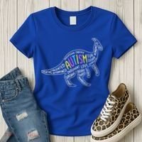 Autism Quotes Dinosaur Women's T-Shirt thumb 3