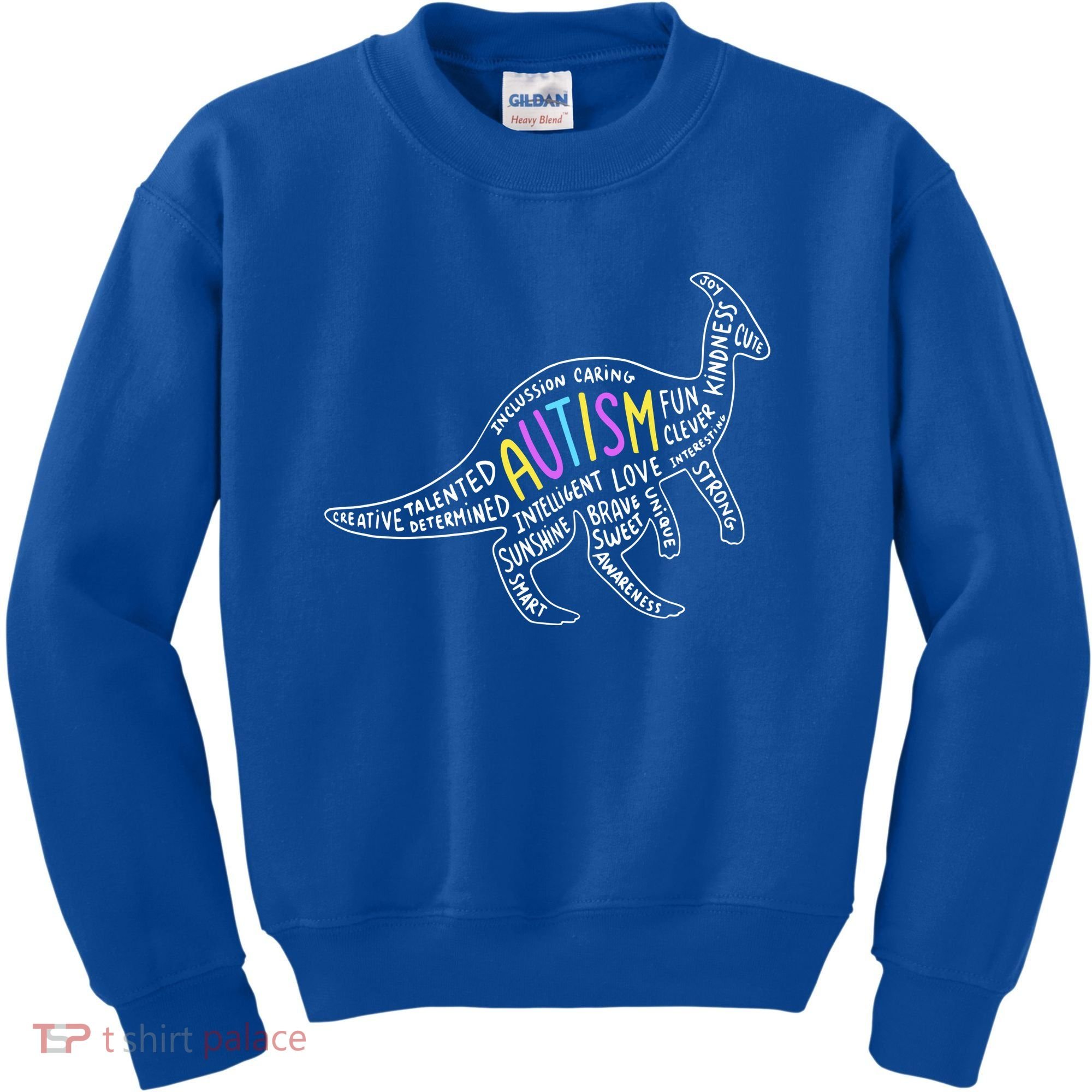 Autism Quotes Dinosaur Kids Sweatshirt