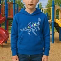 Autism Quotes Dinosaur Kids Hoodie thumb 2