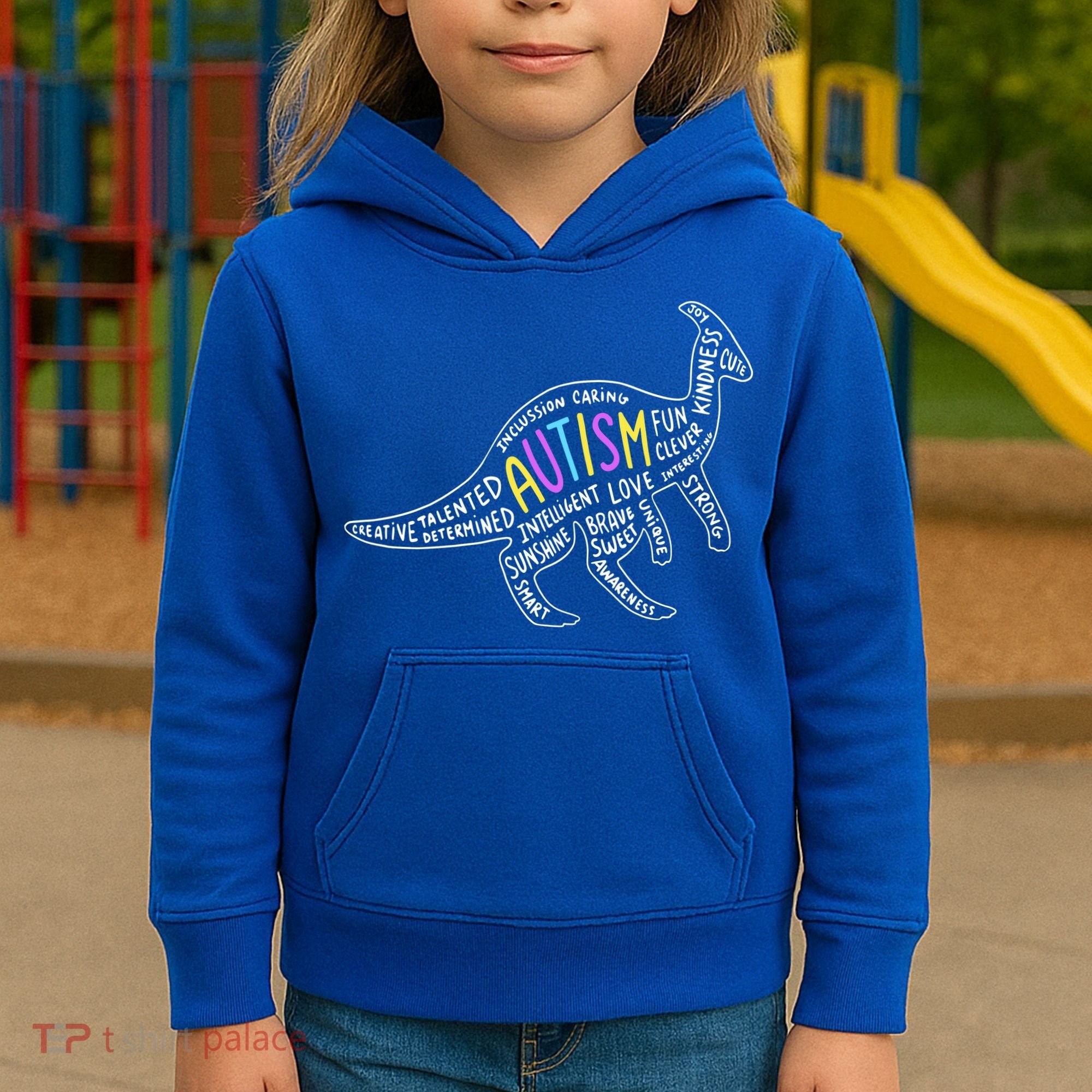 Autism Quotes Dinosaur Kids Hoodie