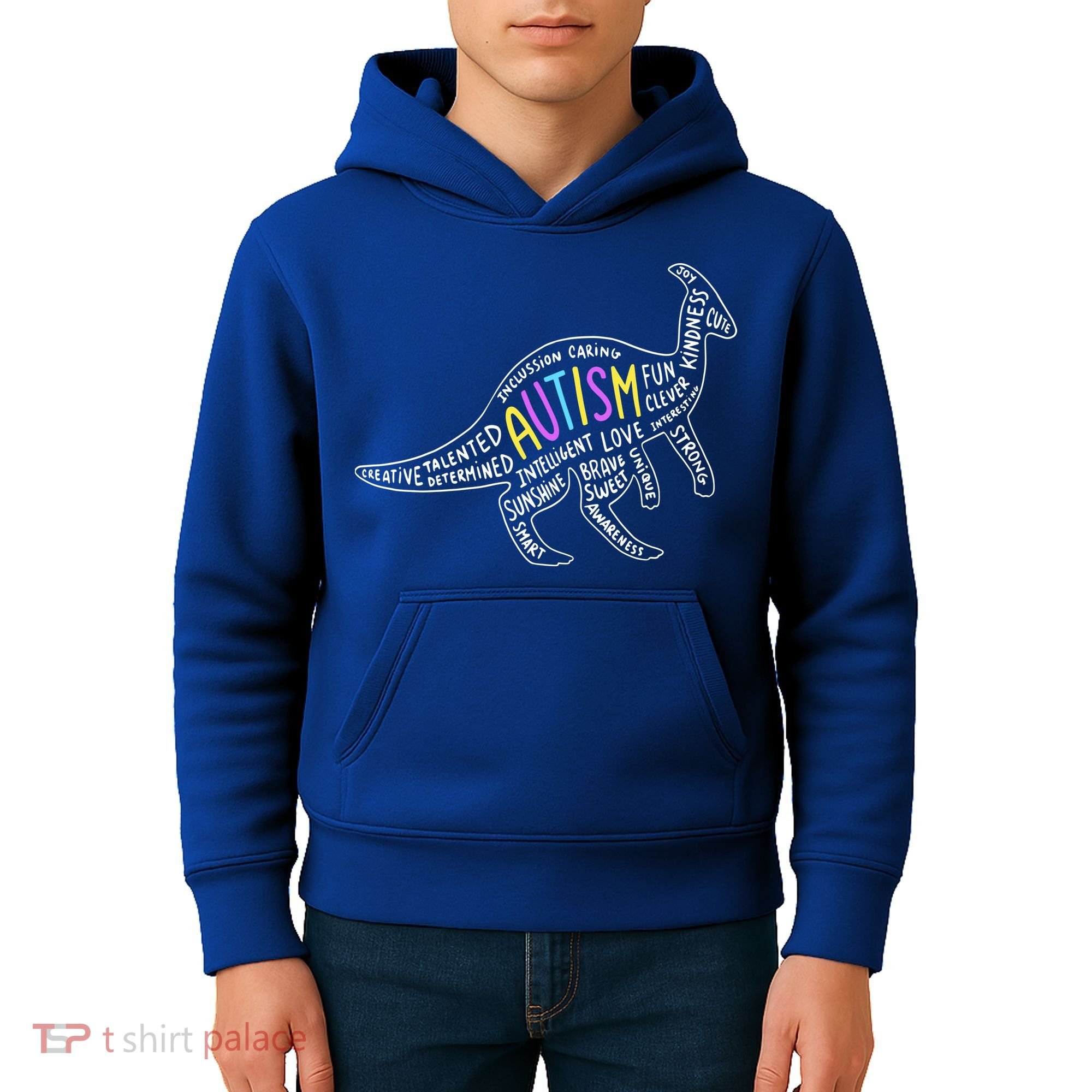 Autism Quotes Dinosaur Kids Hoodie