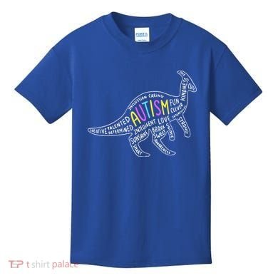 Autism Quotes Dinosaur Kids T-Shirt